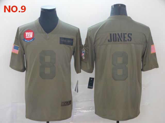  Men's New York Giants #8 Daniel Jones Jersey NO.9;
